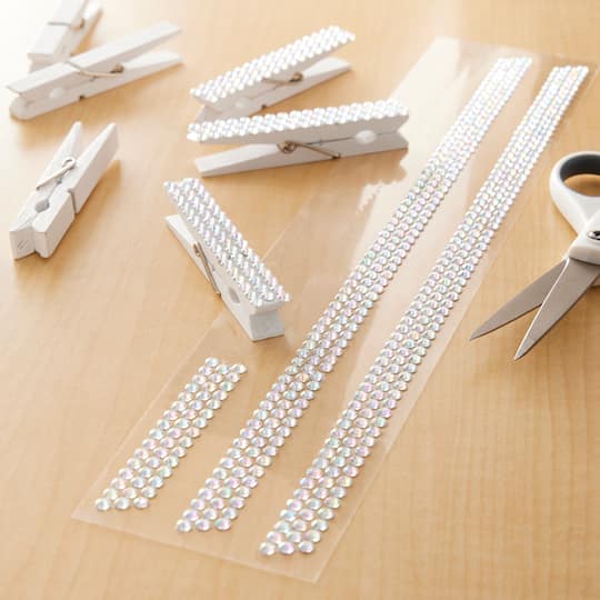 Piece Iridescent Clear Rhinestone Borders by Recollections